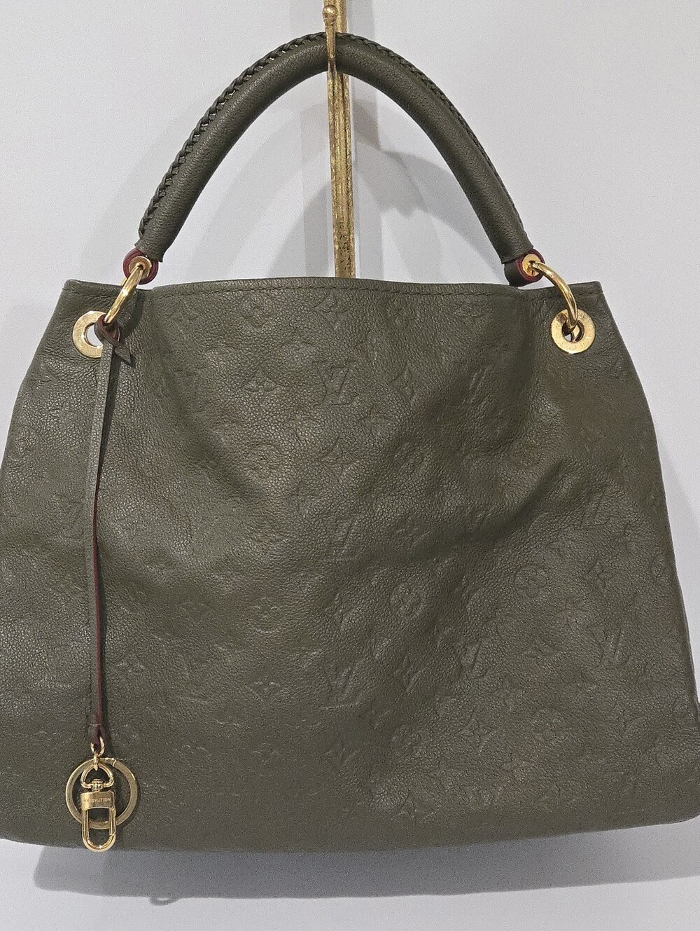LOUIS VUITTON ARTSY KHAKI FANGO EMPREINTE WITH RUBY Lining!   SUPER RARE